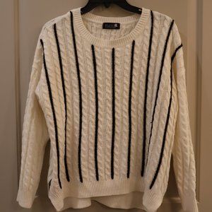 Black&White Striped Sweater - Size S